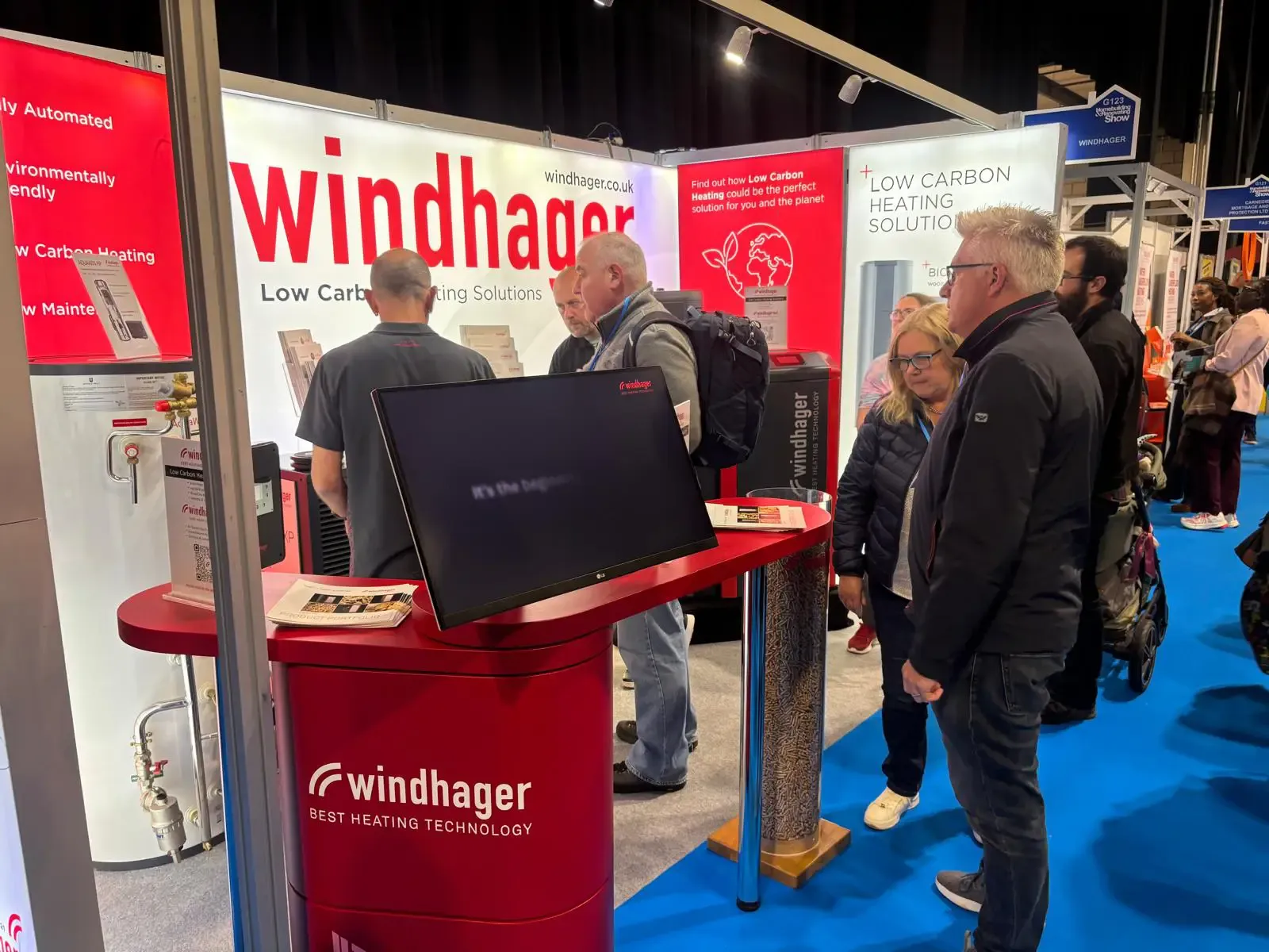 A busy exhibition stand at the 2026 Glasgow Homebuilding & Renovating Show