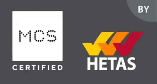Certified by MCS and HETAS badge