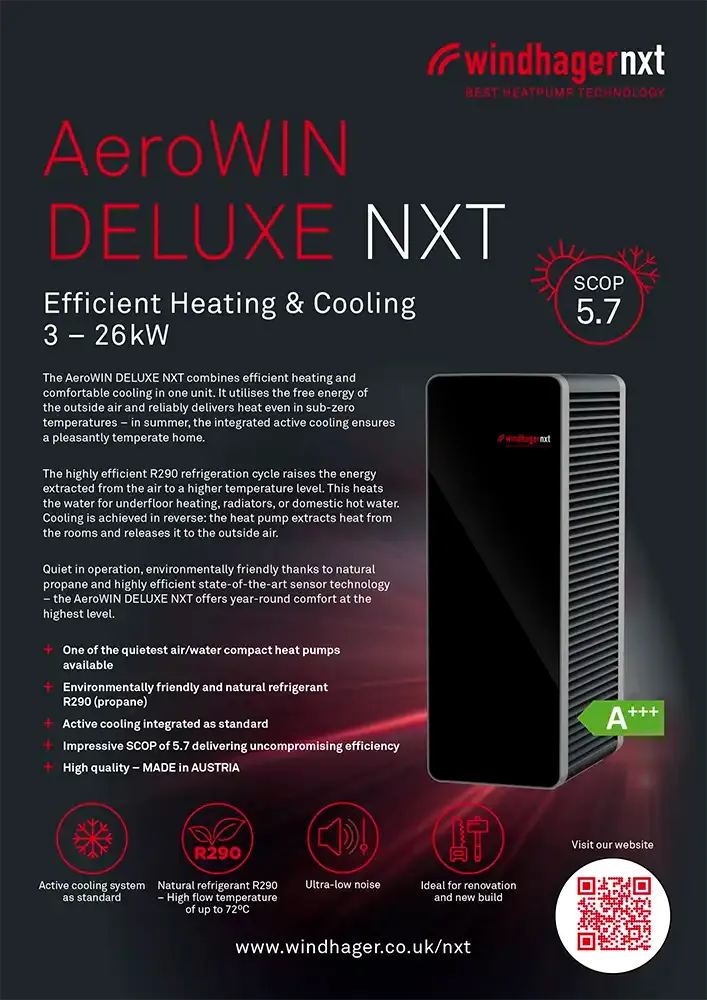 AeroWIN DELUXE NXT Heat Pump Leaflet Cover