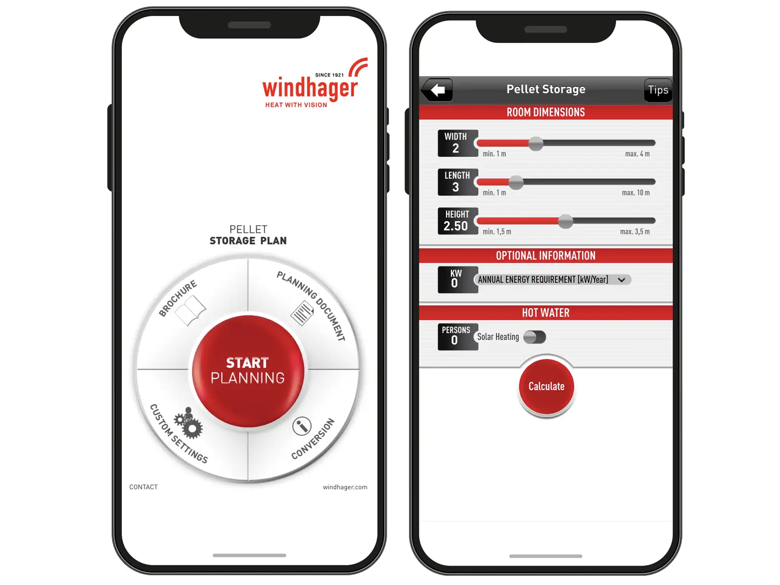 Wood Pellet Storage Calculator App